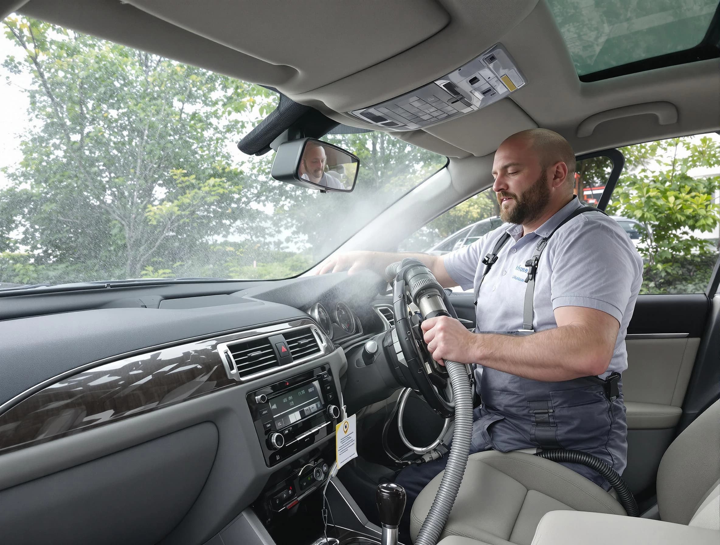 Ponderosa Park Air Duct Cleaning specialist performing professional car duct cleaning in Ponderosa Park