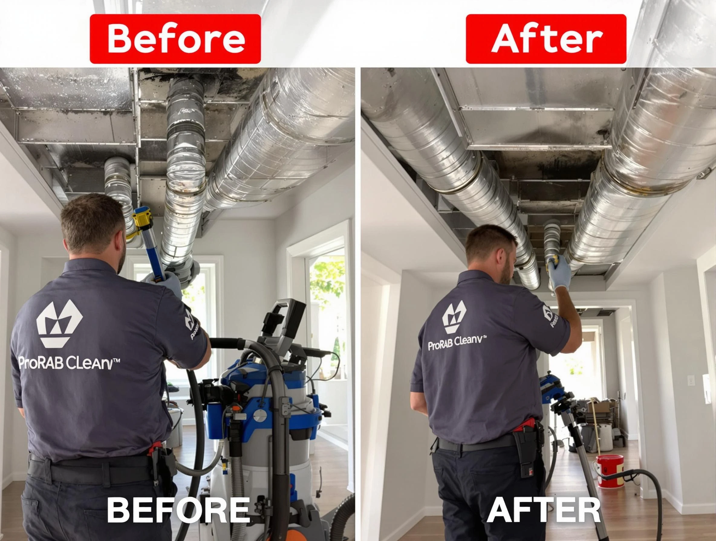 Ponderosa Park Air Duct Cleaning expert performing thorough residential duct cleaning in a Ponderosa Park home